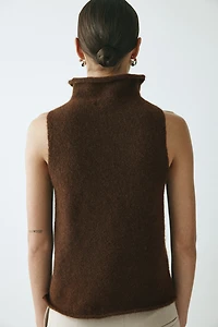 Haut en tricot à col cheminée