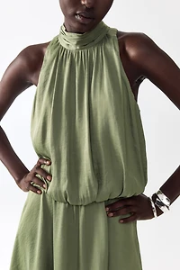 Dress with Asymmetric Skirt