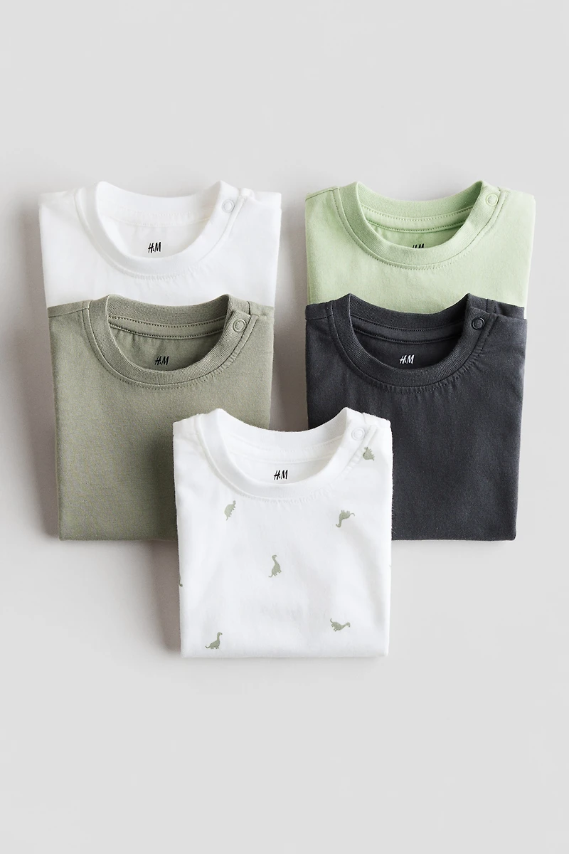 Lot de 5 T-shirts en coton