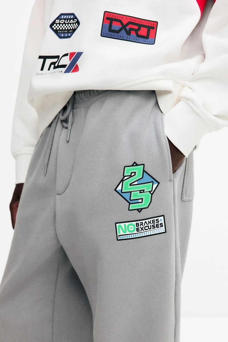 Relaxed-Fit Print-Motif Sweatpants