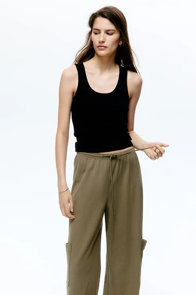Cargo Drawstring Pants