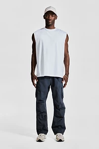 Pantalon cargo parachute ample