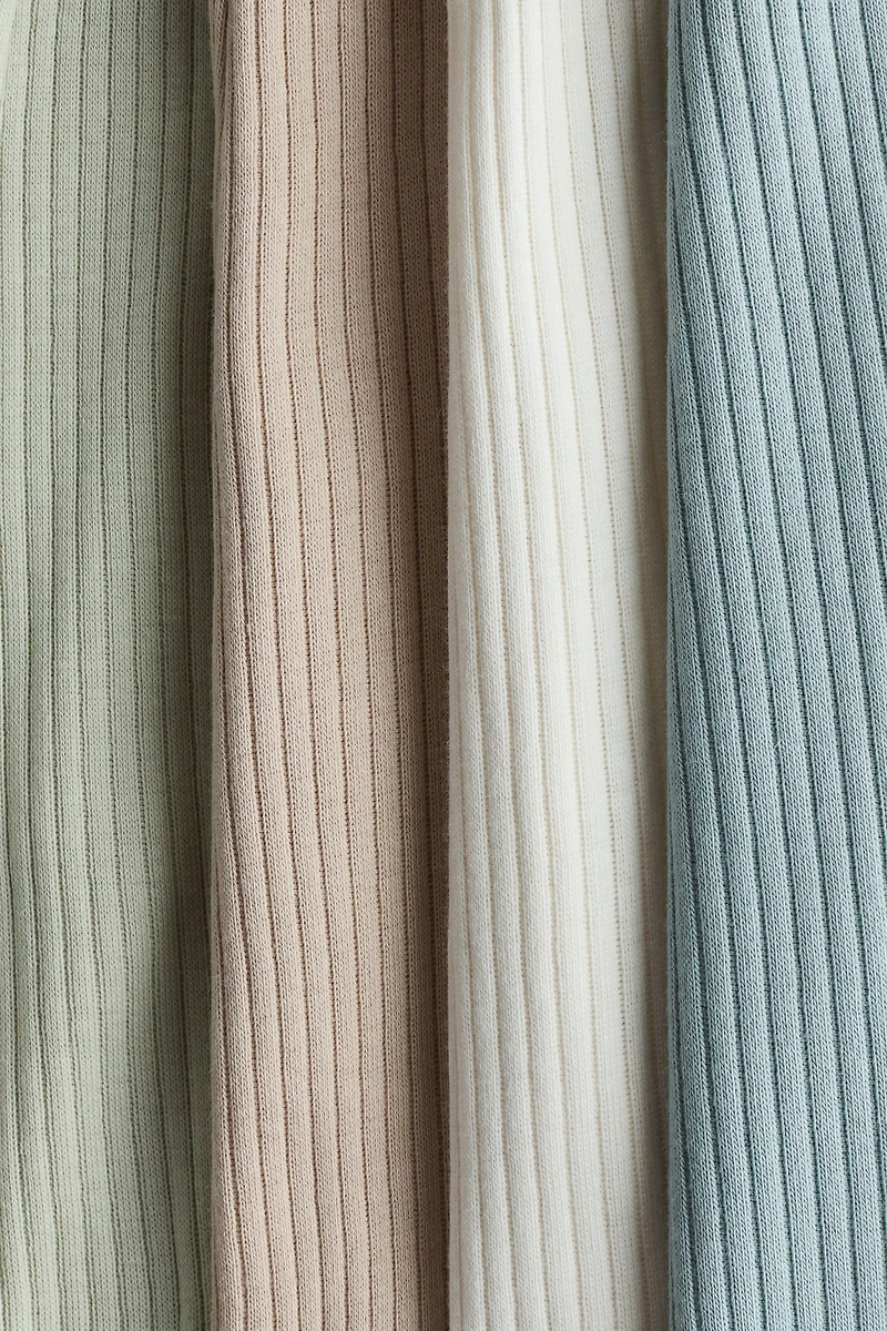 4-pack Ribbed Cotton Pants
