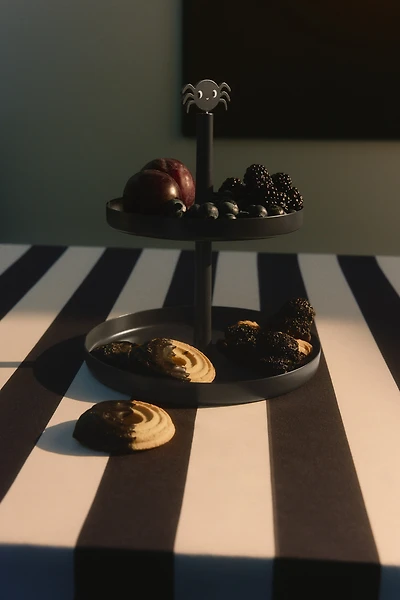 Two-Tiered Halloween Serving Tray