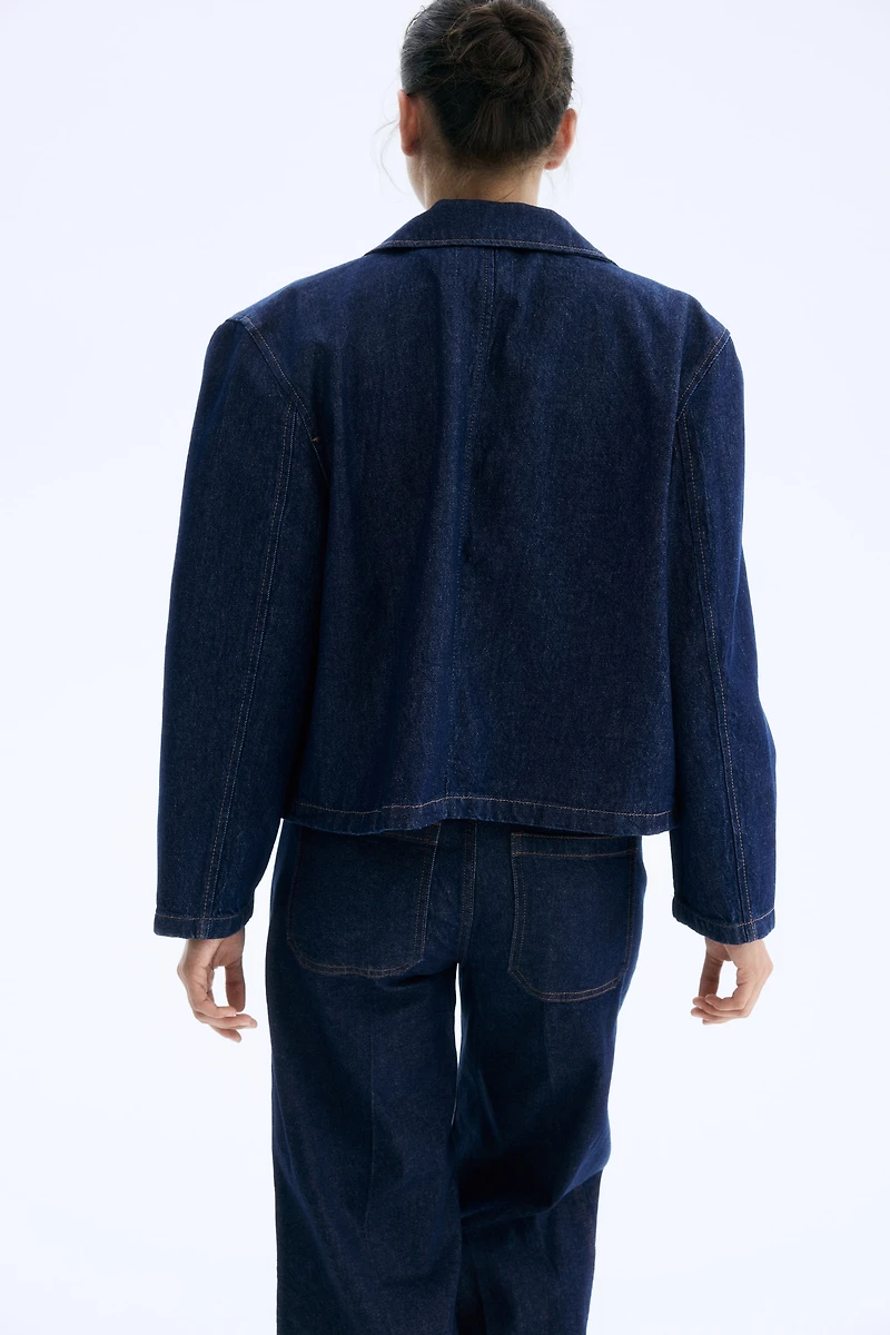Twill Jacket with Collar