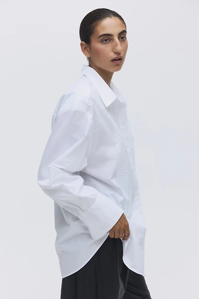 Oversized tuxedo shirt