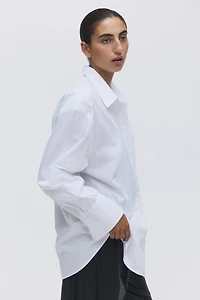 Oversized tuxedo shirt
