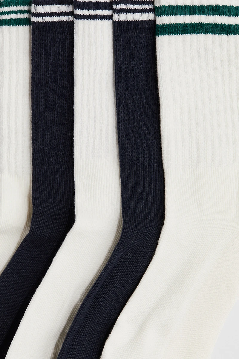 5-pack Ribbed Terry Socks