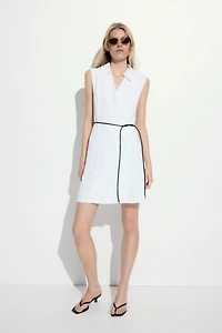 Robe portefeuille avec ceinture à nouer