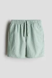 Cotton seersucker shorts