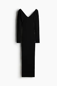 Rib-Knit Bodycon Dress