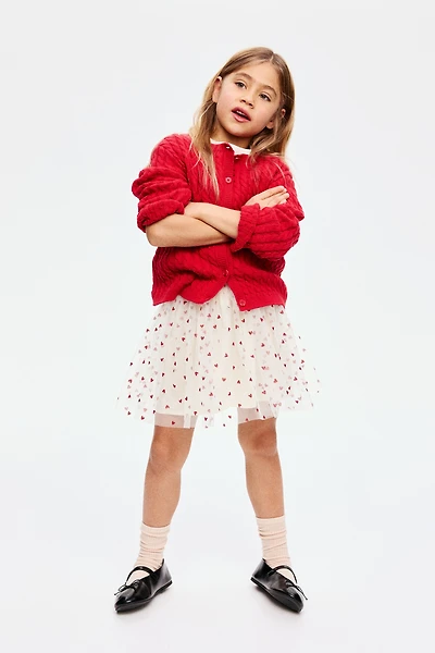 Jupe en tulle scintillant