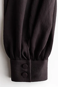 Pantalon en sergé avec jambes ballon