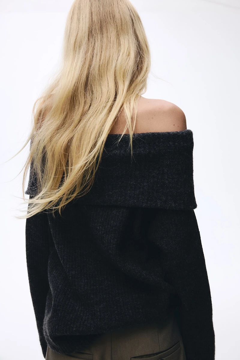 Off-the-Shoulder Sweater