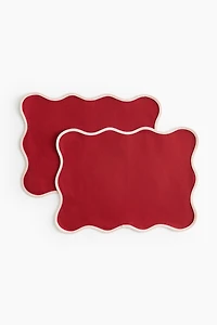 Lot de 2 napperons hydrofuges