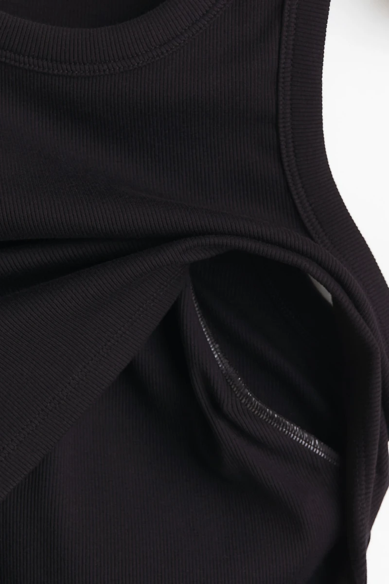 MAMA Ribbed Nursing Tank Top