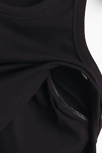 MAMA Ribbed Nursing Tank Top