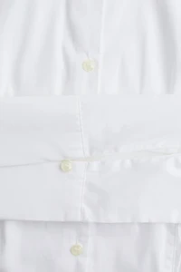 Tapered-Waist Shirt with Shoulder Pads