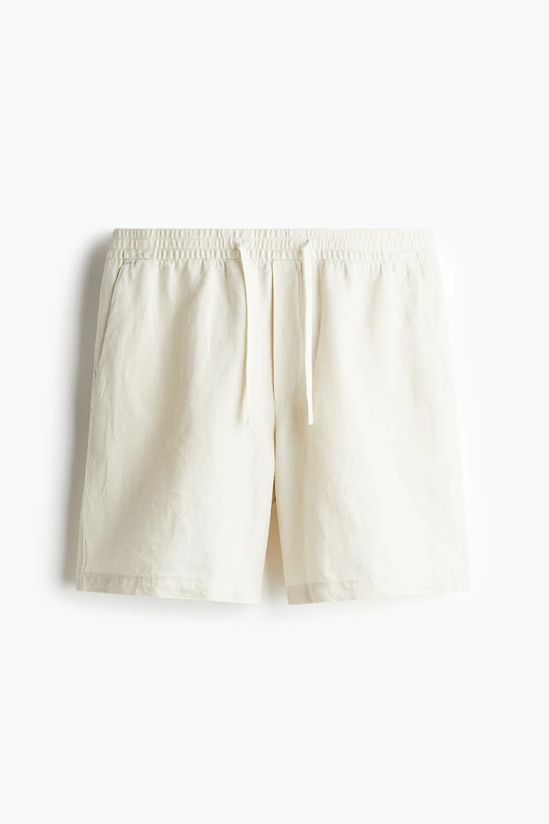Relaxed-Fit Linen-Blend Shorts
