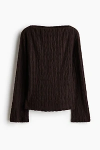 Haut à encolure bateau