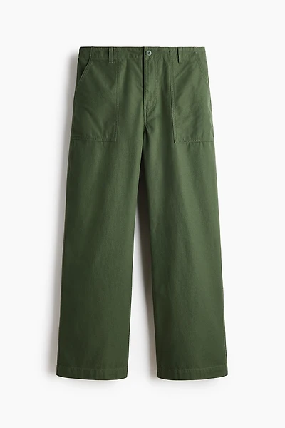 Relaxed-Fit Twill Pants