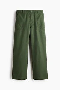 Relaxed-Fit Twill Pants