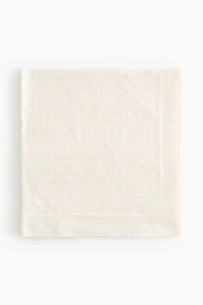 Cotton Pointelle Baby Blanket