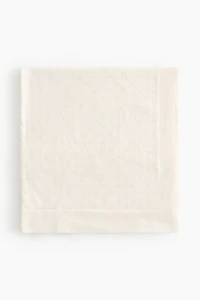 Couverture pour bébé en pointelle de coton