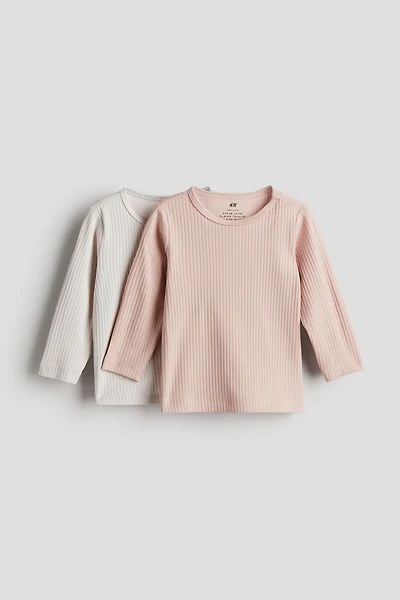 2-pack Ribbed Jersey Shirts