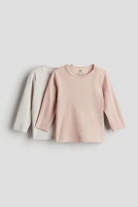 2-pack Ribbed Jersey Shirts