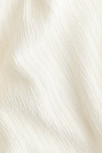Crinkled Tie-Belt Skirt