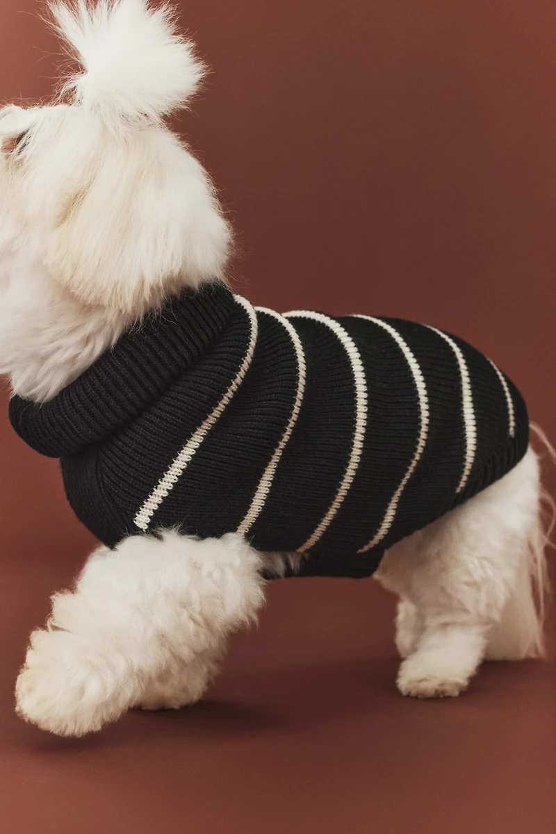 Rib-knit Dog Sweater