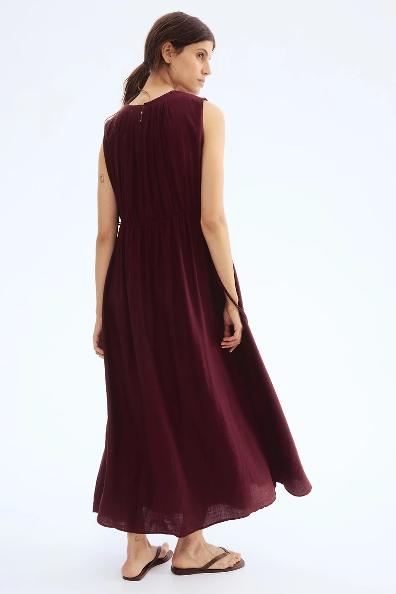 MAMA Drawstring-Detail Dress