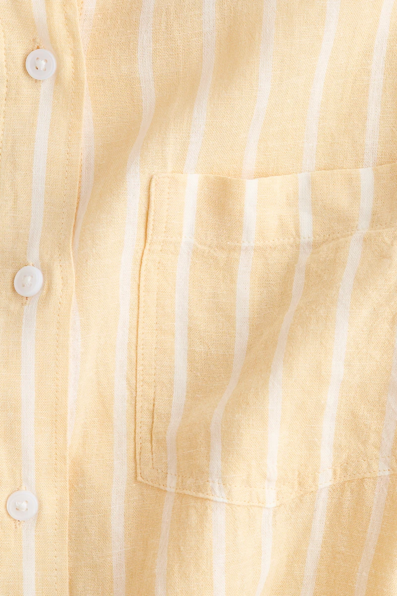 Chemise en lin mélangé