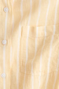 Chemise en lin mélangé