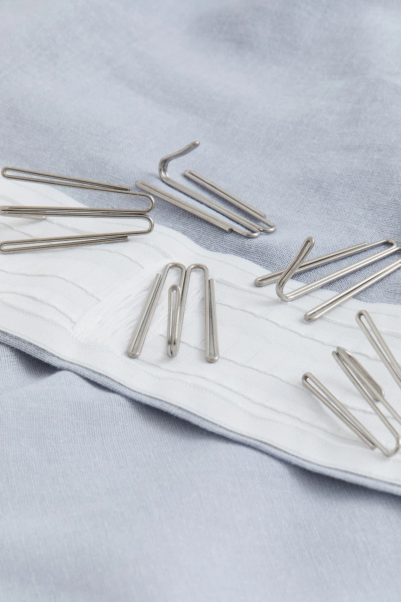 1-Pack Long and Wide Linen-Blend Curtain Panel