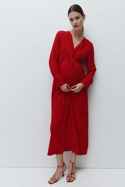 MAMA Robe à effet drapé