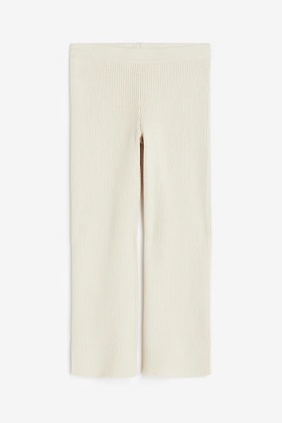Legging en tricot côtelé