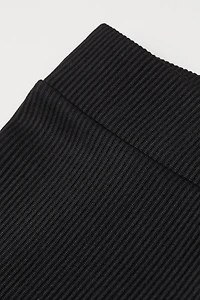 Ribbed Biker Shorts