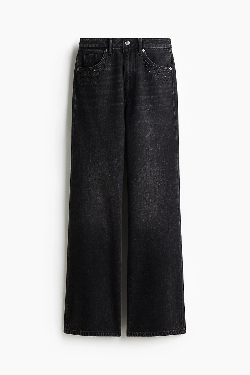 Wide-Leg Ultra High Jeans