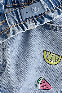 Loose Fit Denim Shorts