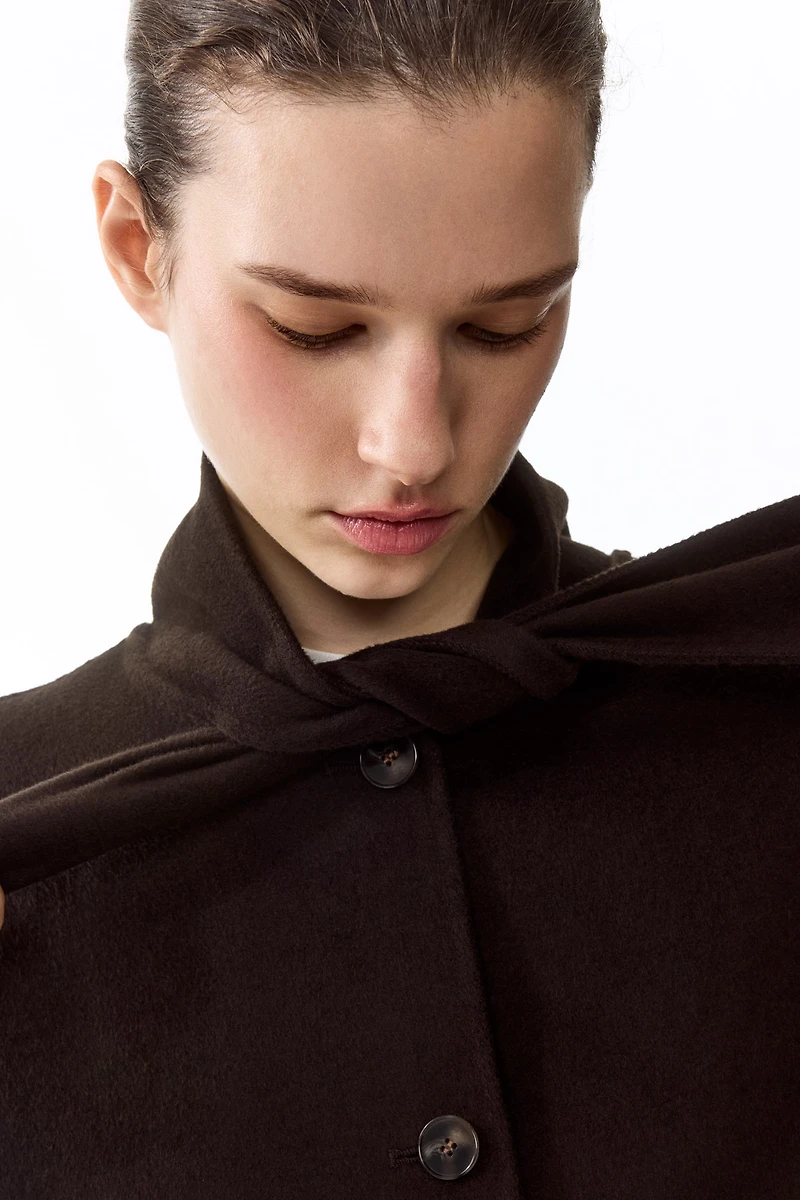 Veste faite main en laine mélangée