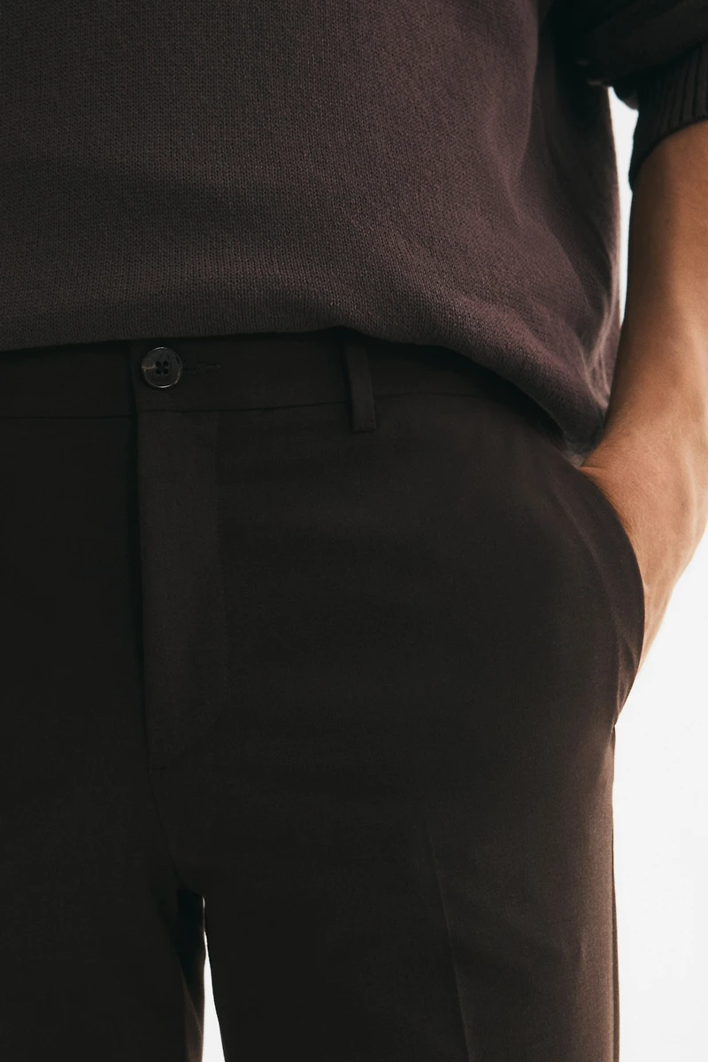 Slim-Fit Tailored Pants
