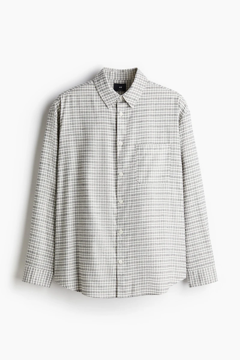 Loose Fit Flannel Shirt