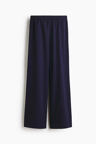 Straight-Leg Crêpe Pants