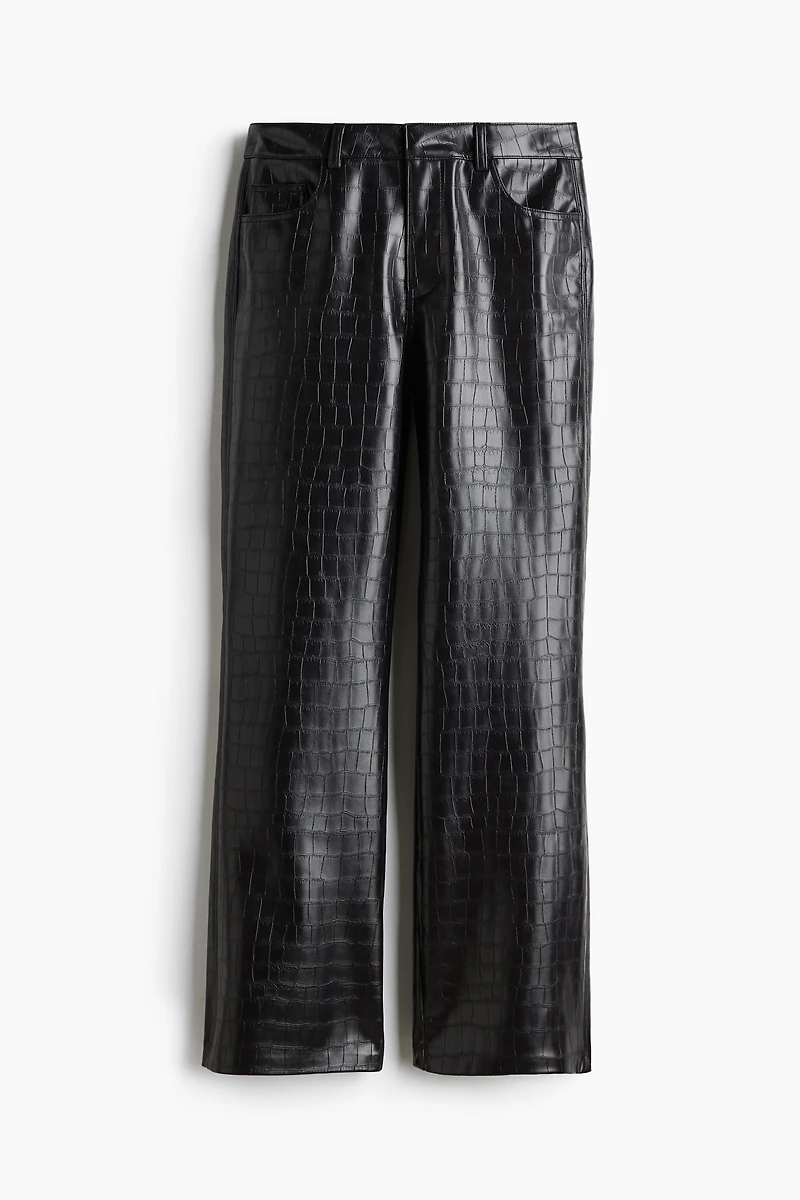 Pantalon en tissu enduit