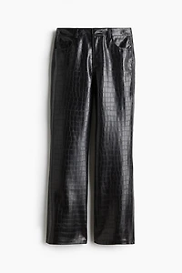 Pantalon en tissu enduit