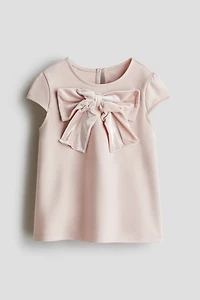 Bow-Detail Jersey Dress