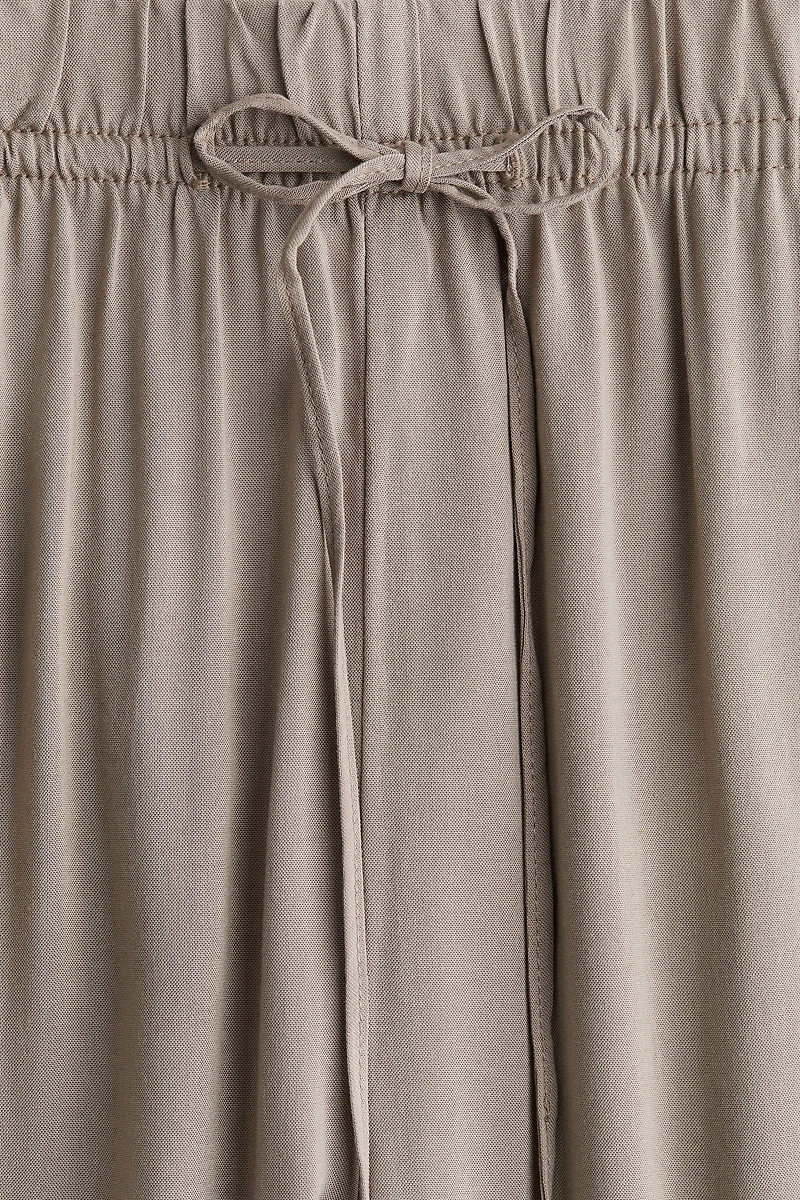 Wide-cut Pull-on Pants