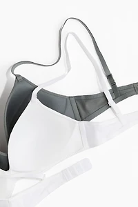 2-pack Padded Soft-cup Cotton Bras